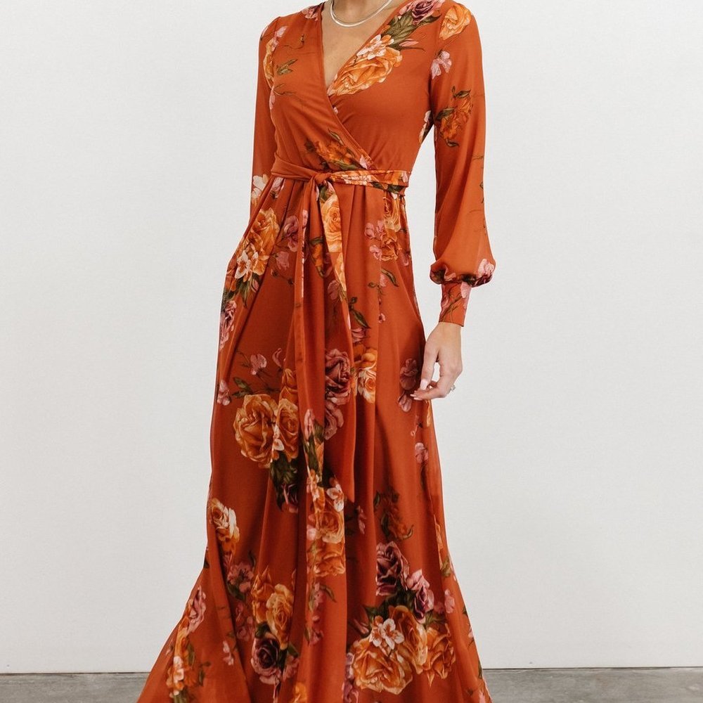 Baltic Born Lydia Rust Floral dress